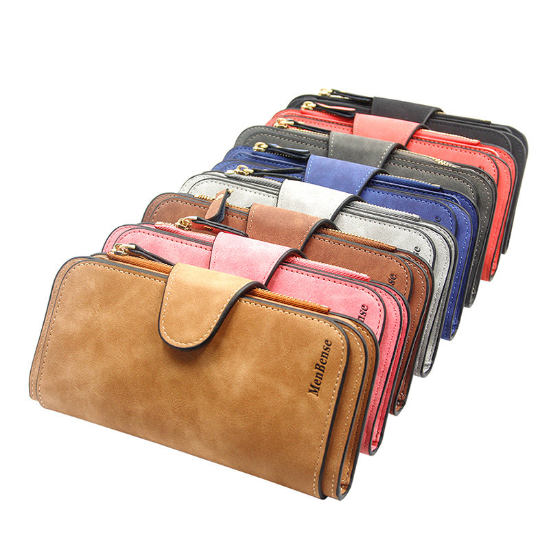 Women's Fashion Long Korean Frosted Large Capacity Ladies Wallet
