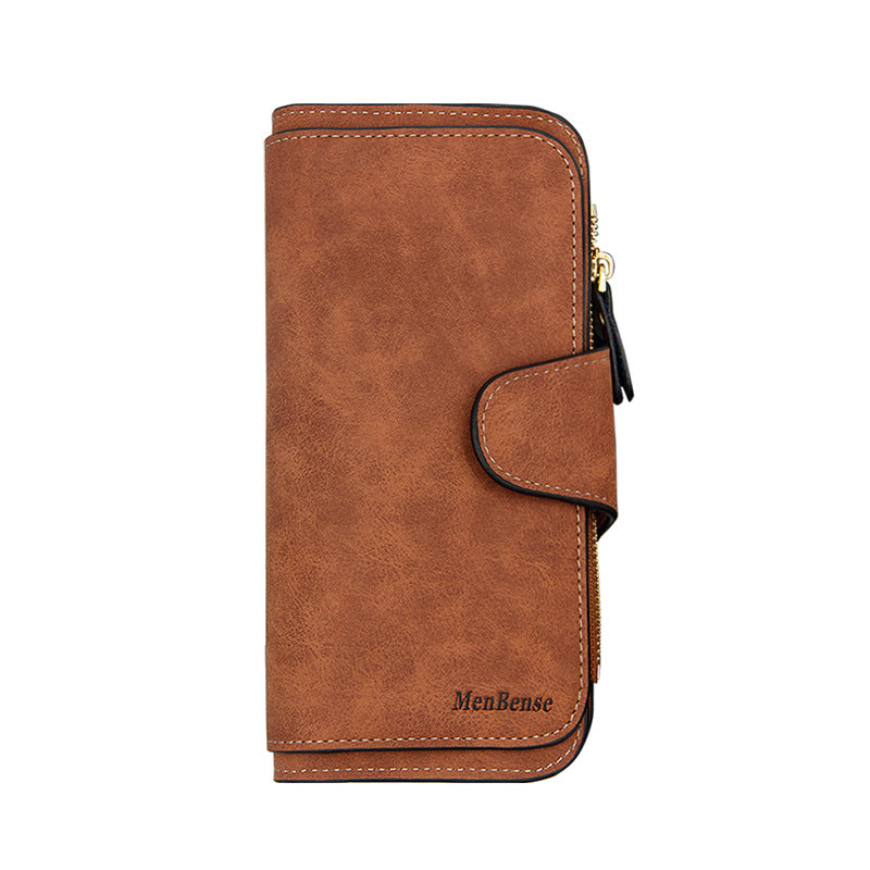 Women's Fashion Long Korean Frosted Large Capacity Ladies Wallet