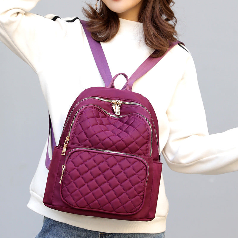 Women's Fashion Nylon Lightweight Trendy College Backpacks