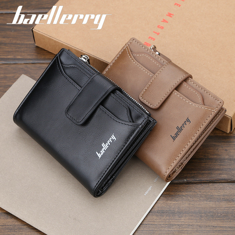 Popular Men's Short Zipper Multifunctional Gift Men's Wallets