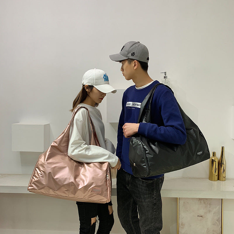 Fitness With Shoe Warehouse Solid Color Large Travel Bags