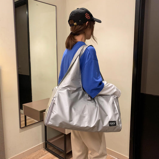 Fitness With Shoe Warehouse Solid Color Large Travel Bags