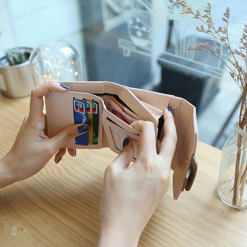 Style Female Short Cute Refreshing Simple Purses