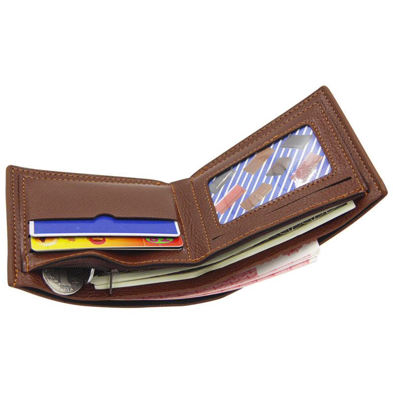 Men's Short Large Capacity Fashion Simple Thin Men's Wallets