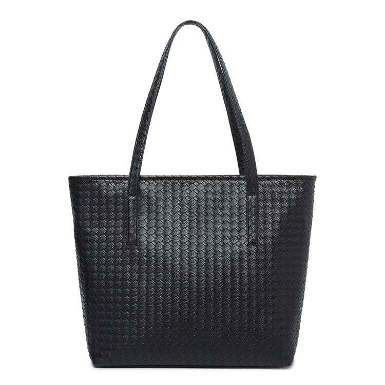 Women's Woven Large Capacity Fashion Simple Big Shoulder Bags