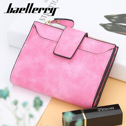 Women's Fashion Short Korean Zipper Multifunctional Ladies Wallets
