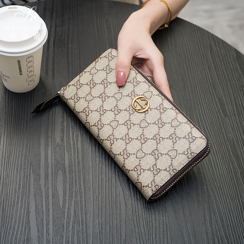 Women's Fashion Long Large Capacity Clutch Ladies Wallet