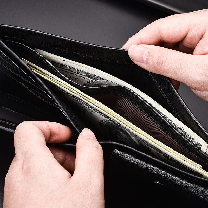 Unique Men's Short Korean Fashion Vertical Men's Wallets