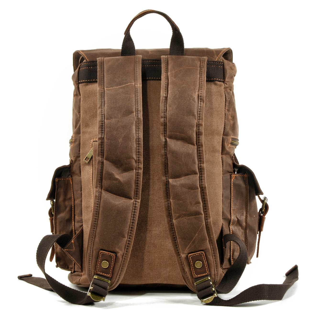 Women's & Men's Vintage And Beeswax Canvas Leisure Crazy Horse Backpacks