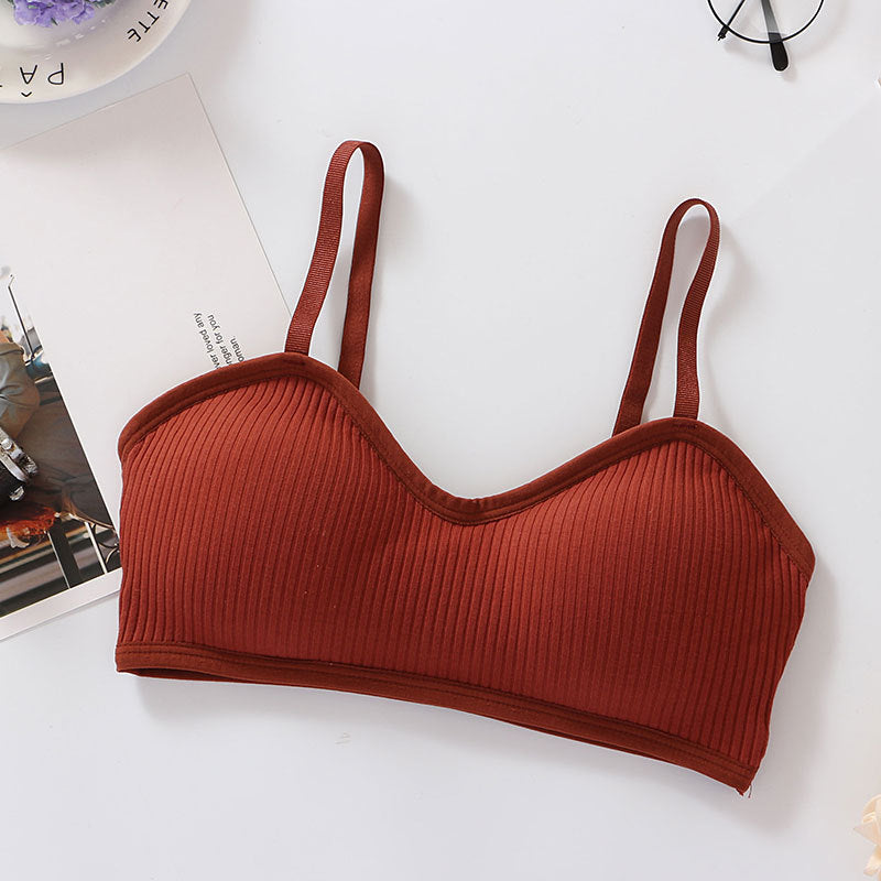 Women's Push Up Base Breast Holding Sexy Small Sling Bras