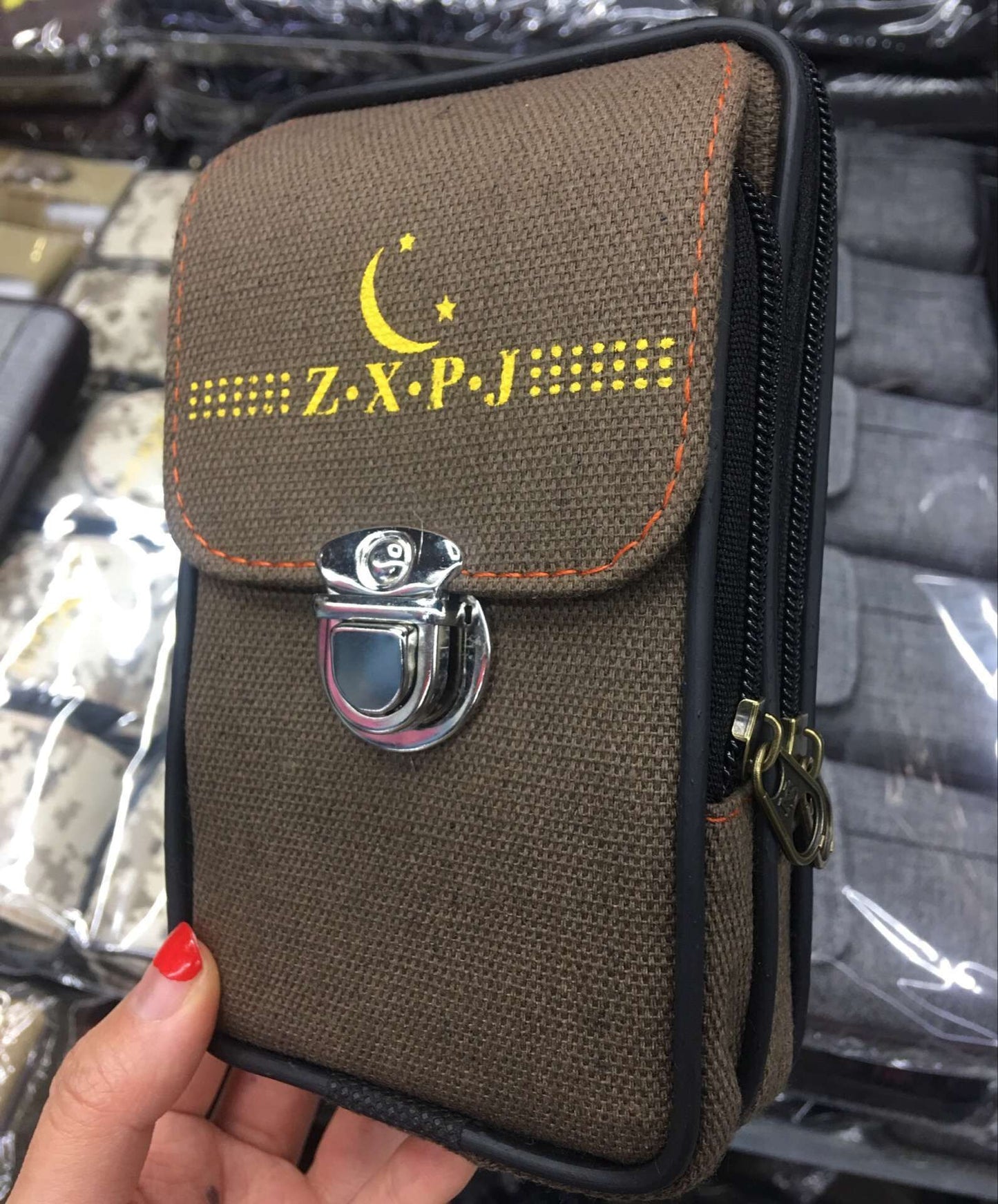 Men's Multifunctional Mortise Horizontal Leisure Pannier Mobile Men's Waist Packs