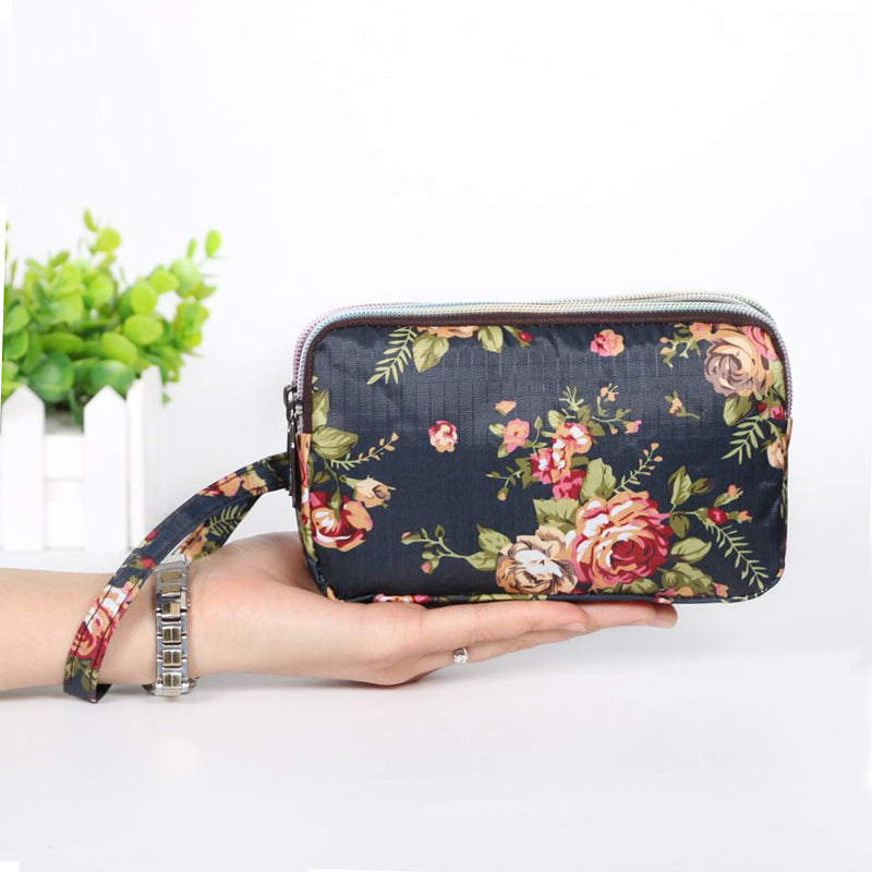 Women's Long Fabric Clutch Zipper Large Capacity Bags