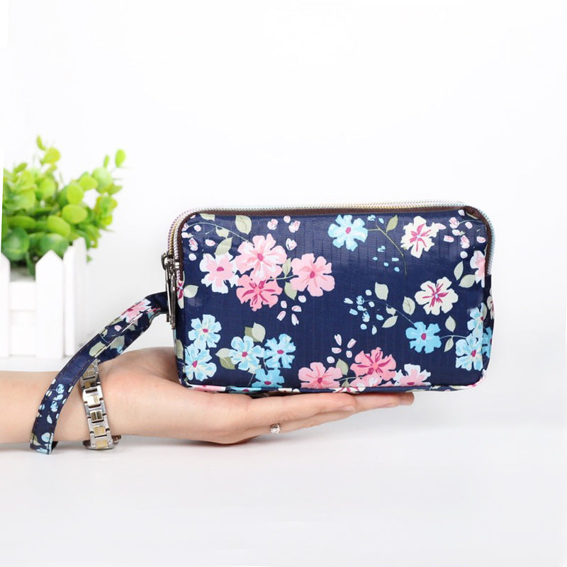 Women's Long Fabric Clutch Zipper Large Capacity Bags