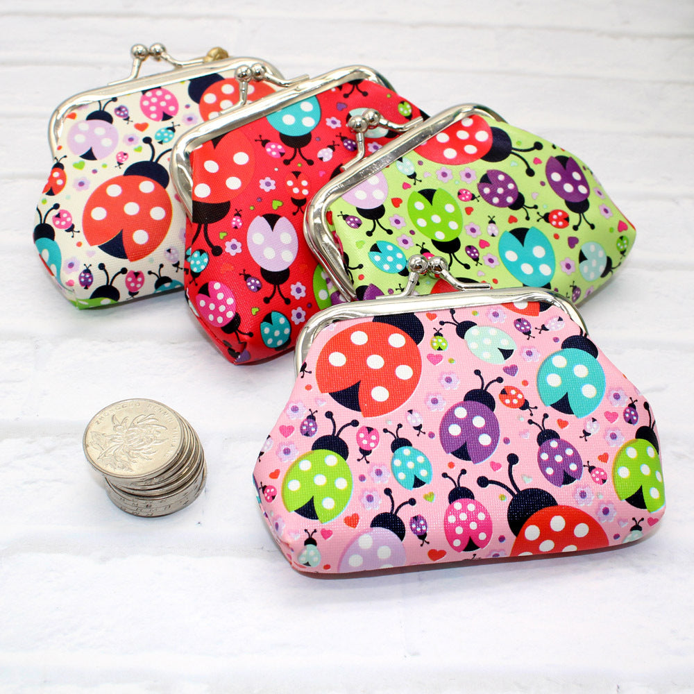Trendy Ladybird Cartoon Cute Mini Gift Coin Purses