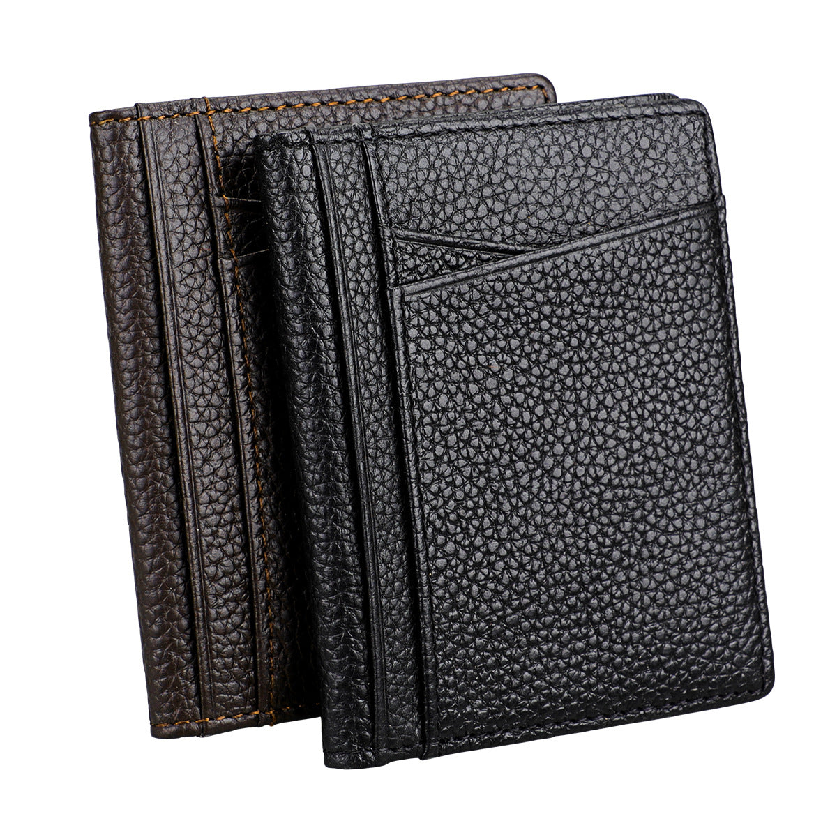 Slots Capacity Compact Document Leather Driving Card Holder