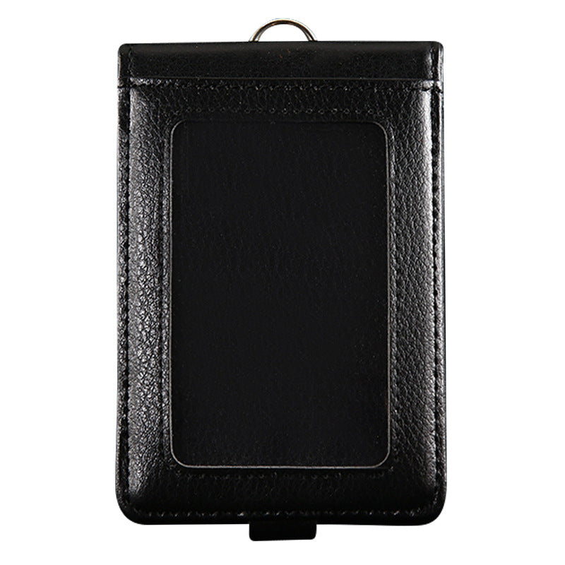 Genuine Leather Bank Traffic Access Control Card Holder