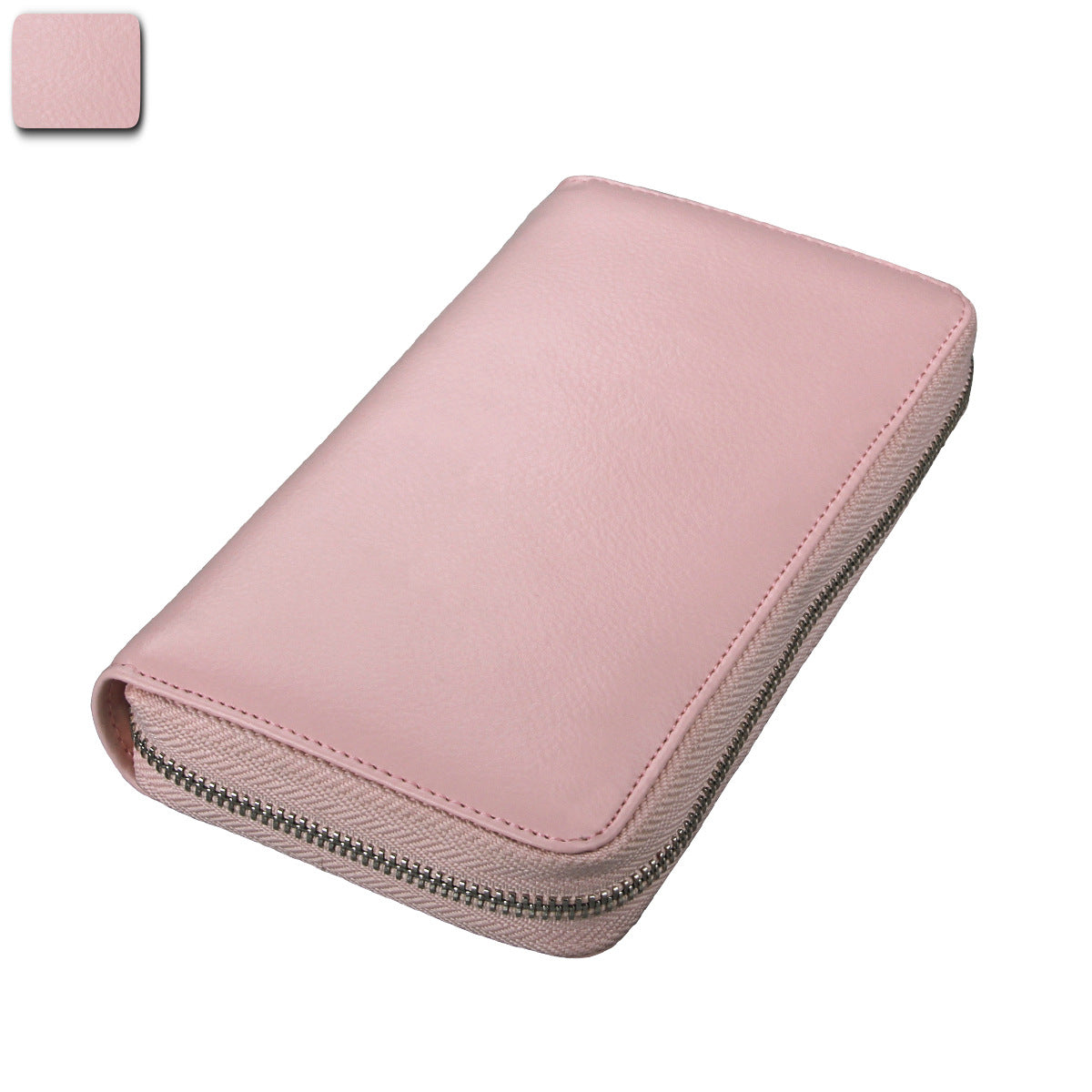 Women's & Men's & Organ Long Genuine Leather Passport Card Holder