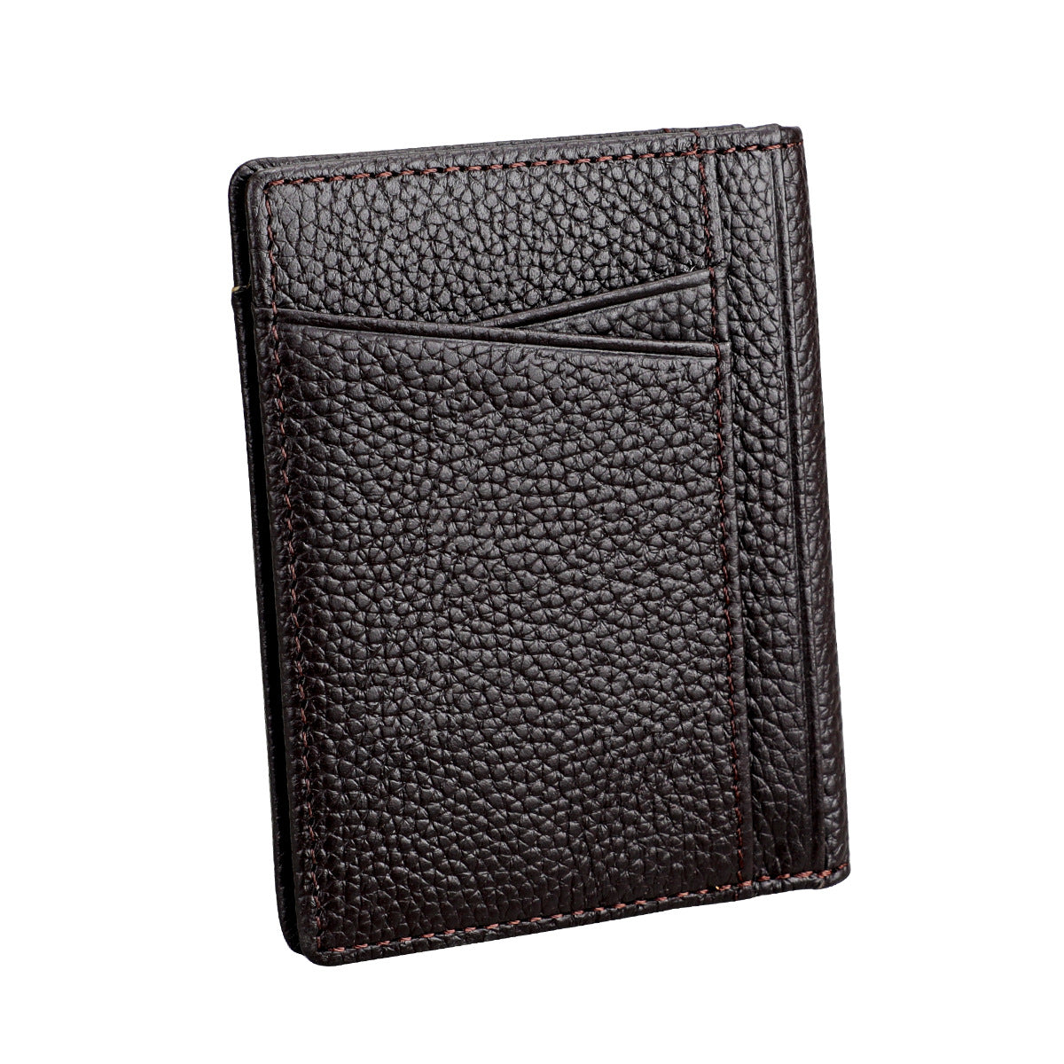Slots Capacity Compact Document Leather Driving Card Holder