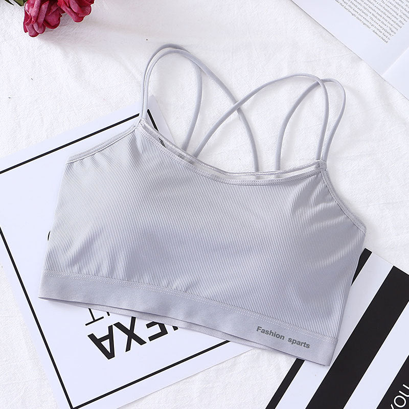 Thread Smooth Skin Wrapped Chest Thin Tanks Camis