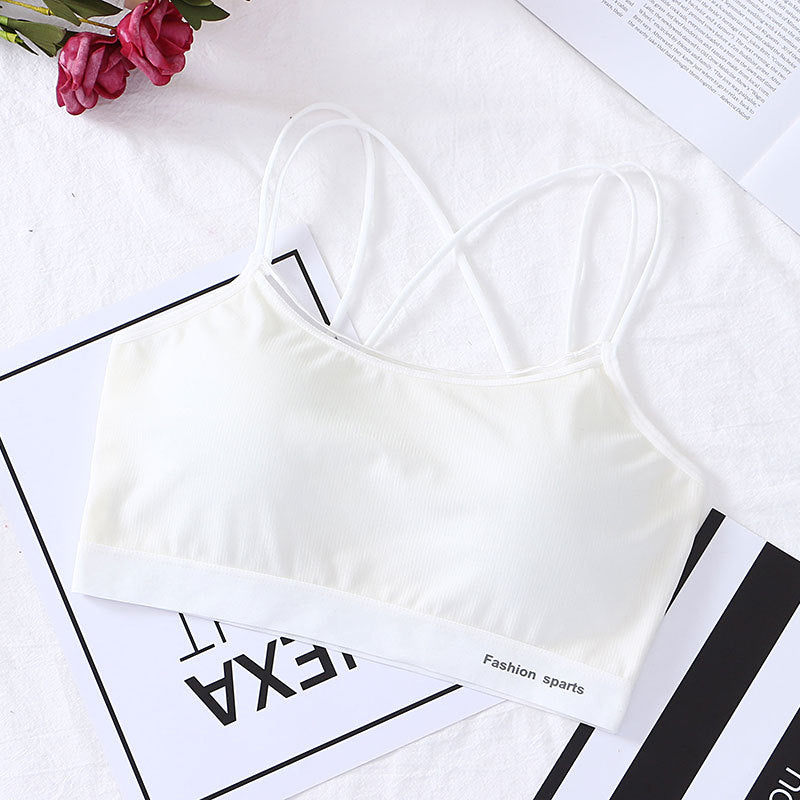 Thread Smooth Skin Wrapped Chest Thin Tanks Camis