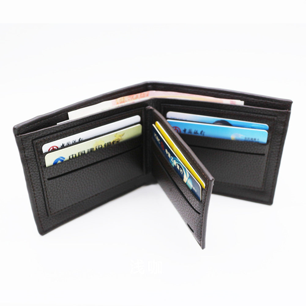 Men's Short Man's Hardware Hinge Position Mixed Men's Wallets