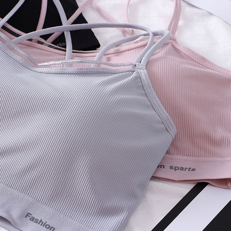 Thread Smooth Skin Wrapped Chest Thin Tanks Camis