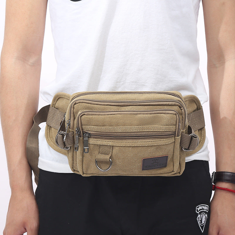 Men's Canvas Apron Leisure Cash Mobile Business Men's Waist Packs