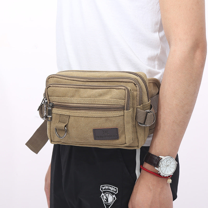 Men's Canvas Apron Leisure Cash Mobile Business Men's Waist Packs