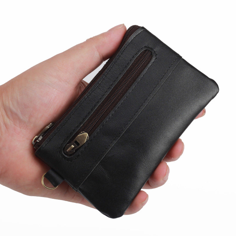 Men's Retro Genuine Leather First Layer Cowhide Coin Purses