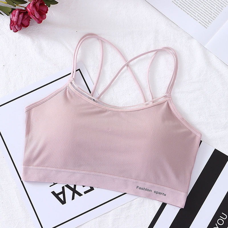 Thread Smooth Skin Wrapped Chest Thin Tanks Camis