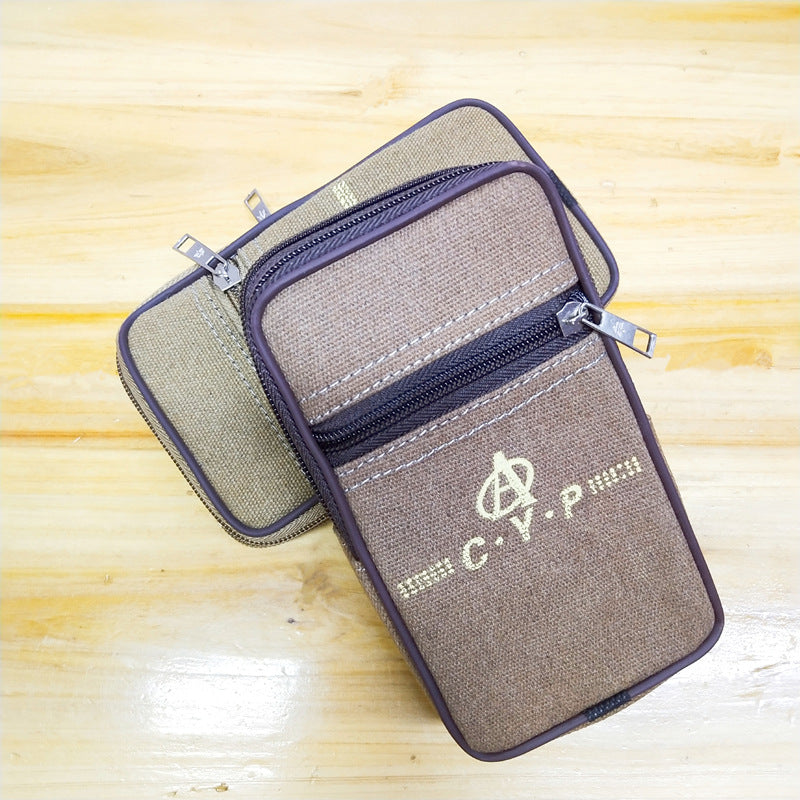 Men's Mobile Wear Pouch Crosswise Large Size Pannier Men's Waist Packs