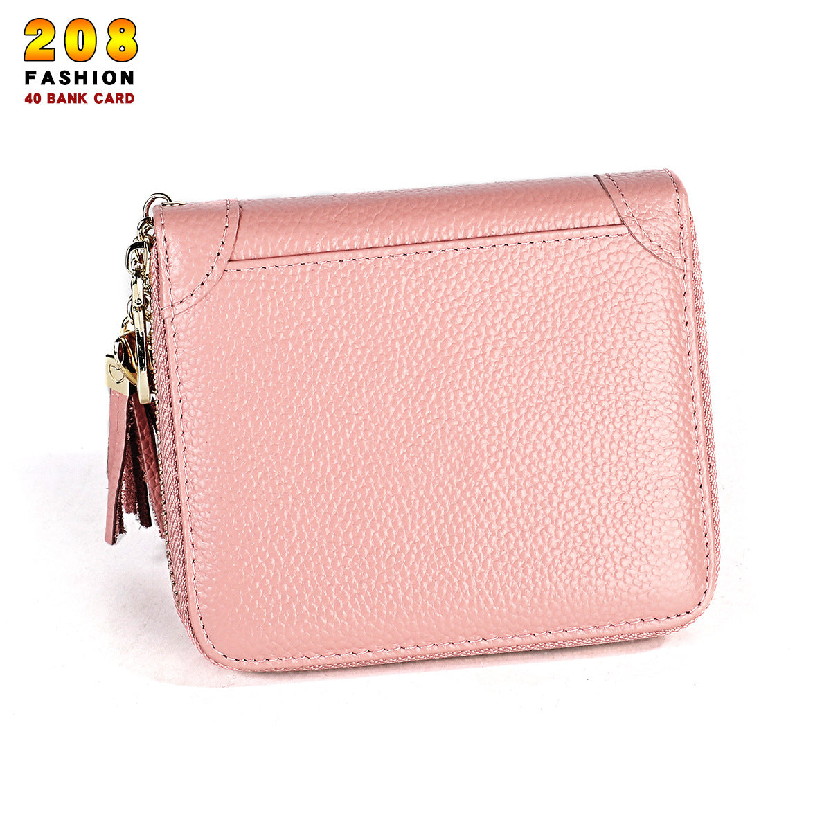 Women's Leather Swiping Large Capacity Multiple Card Holder