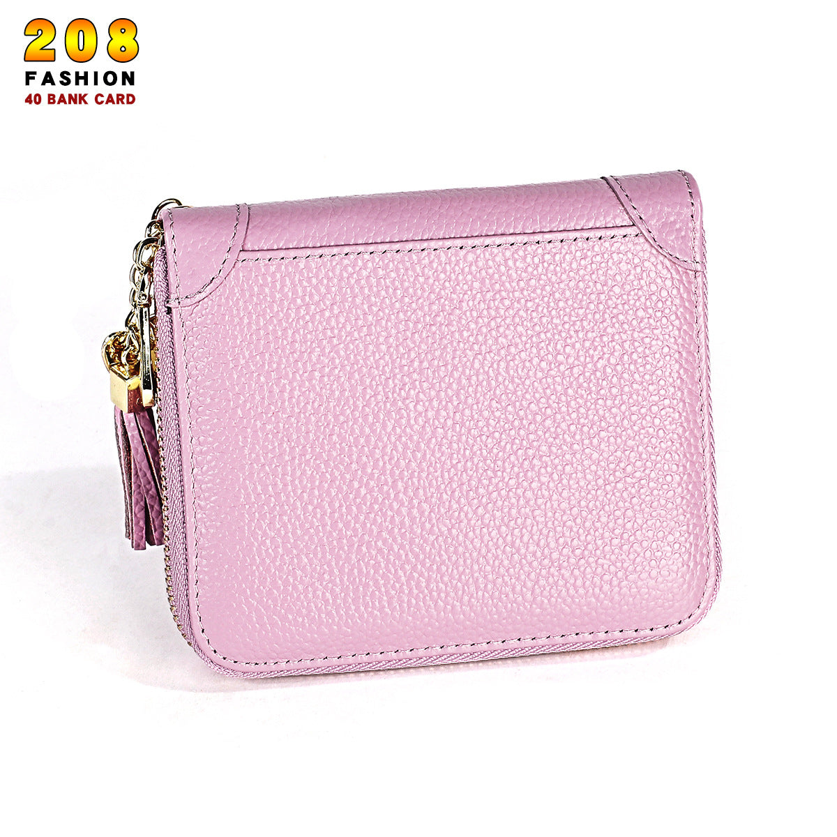Women's Leather Swiping Large Capacity Multiple Card Holder