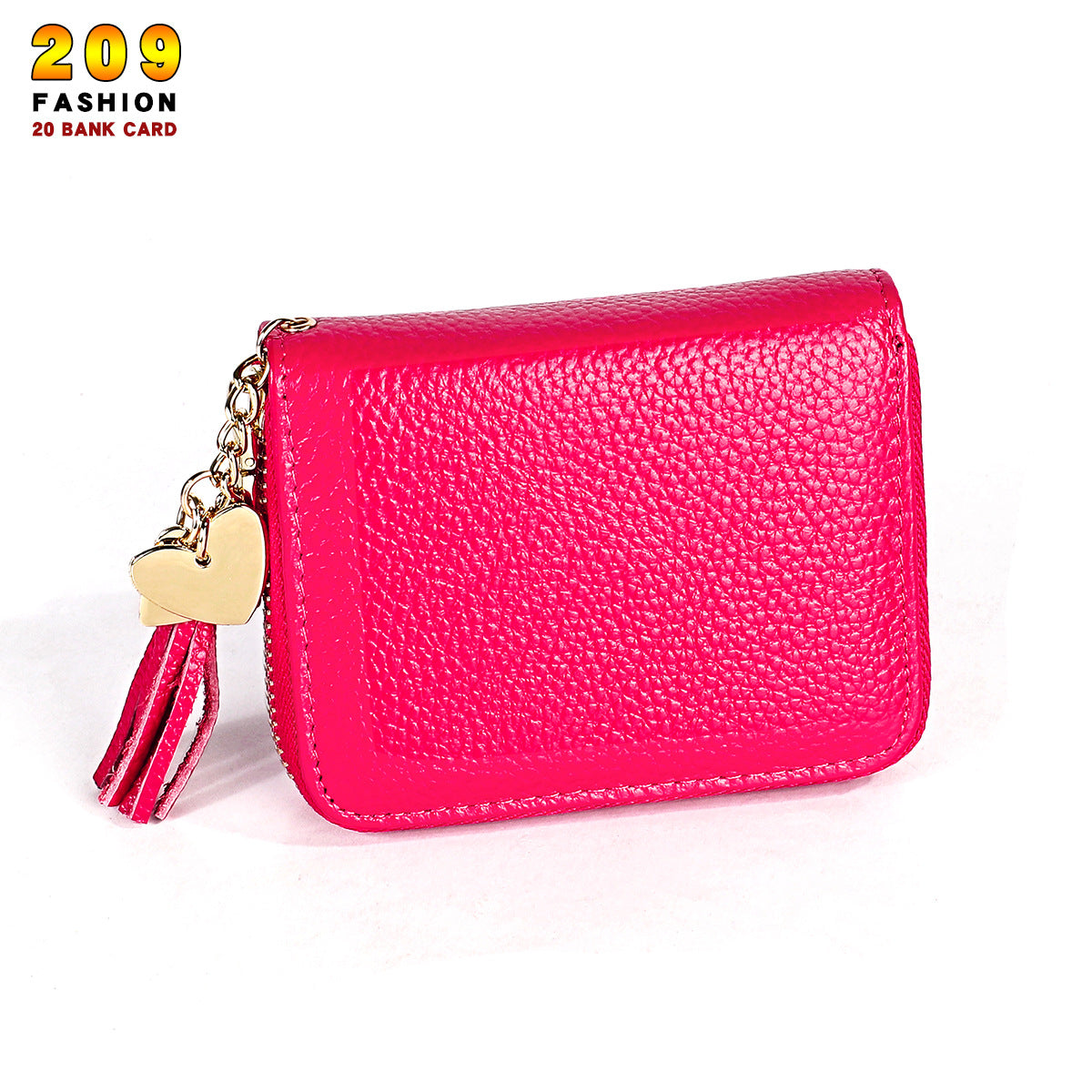 Women's Leather Swiping Large Capacity Multiple Card Holder