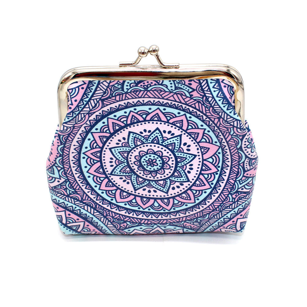 New Ethnic Style Geometric Pattern Bank Coin Purses