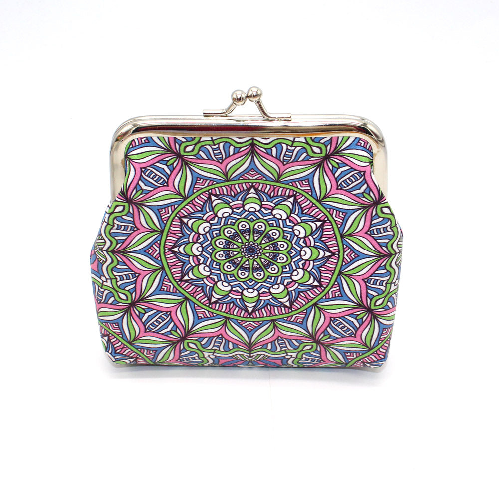 New Ethnic Style Geometric Pattern Bank Coin Purses