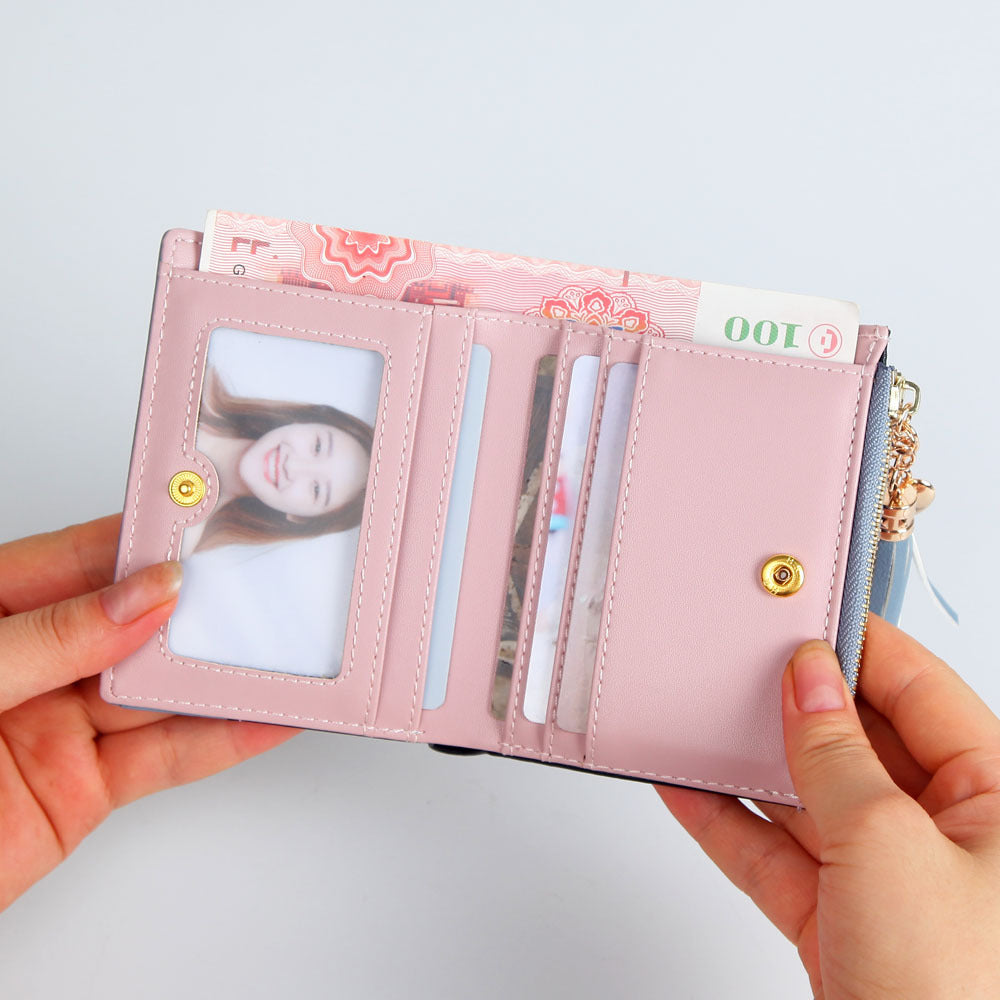 Classic Women's Fashion Fresh Zipper Short Ladies Wallet