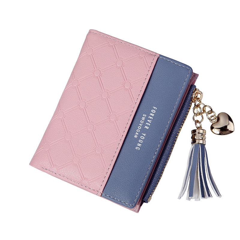 Classic Women's Fashion Fresh Zipper Short Ladies Wallet