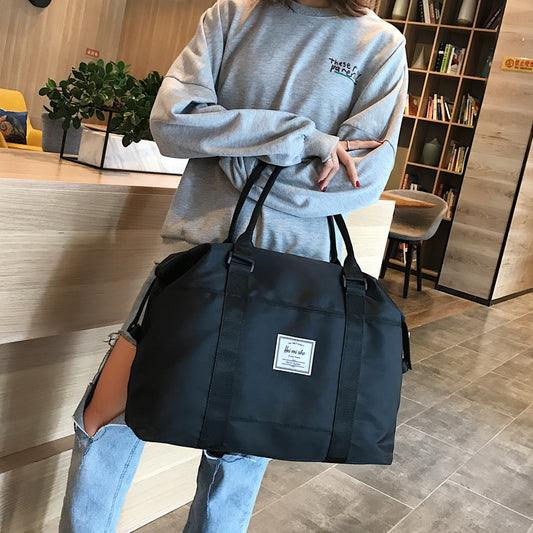 Women's & Men's & Korean Style Short Trip Duffel Luggage