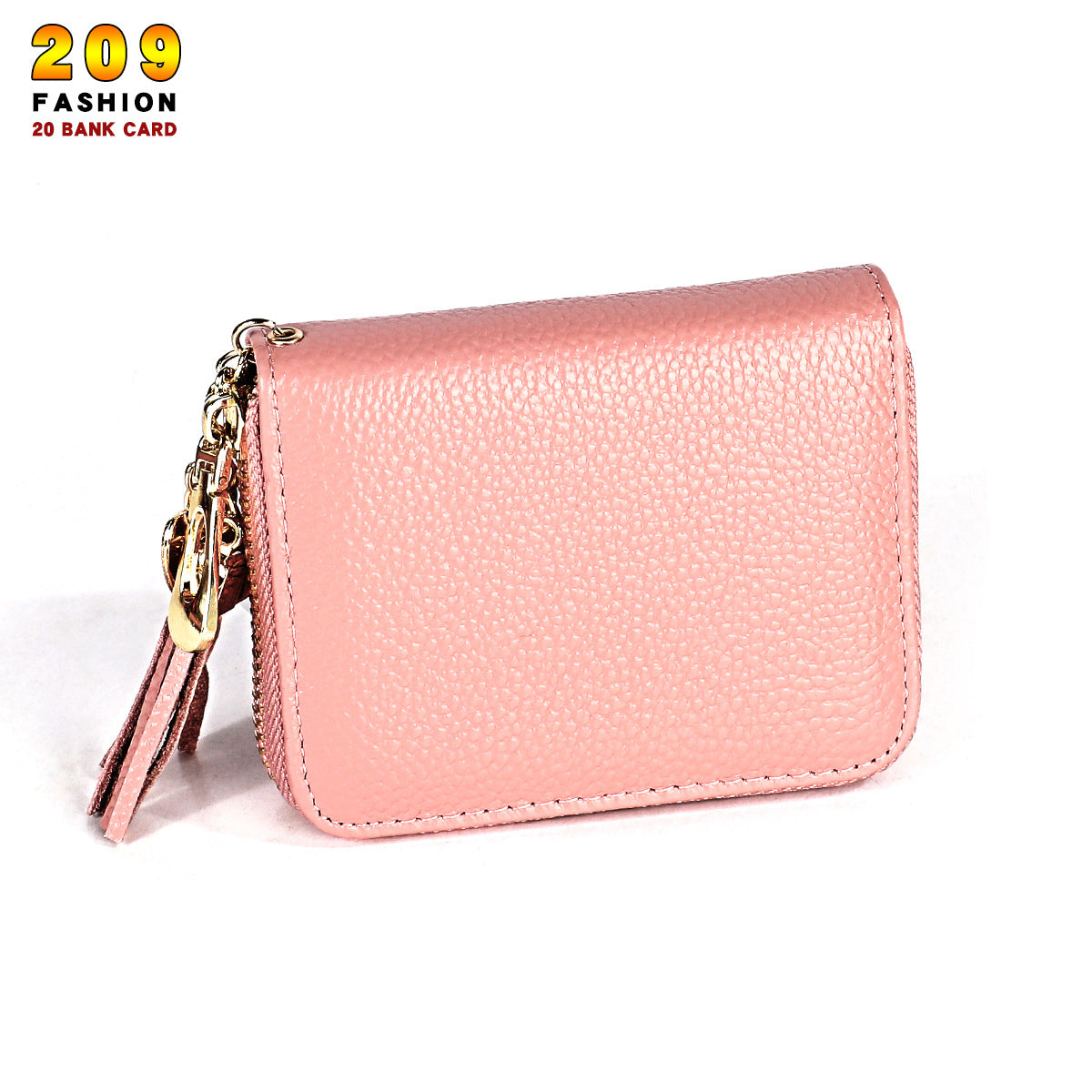 Women's Leather Swiping Large Capacity Multiple Card Holder