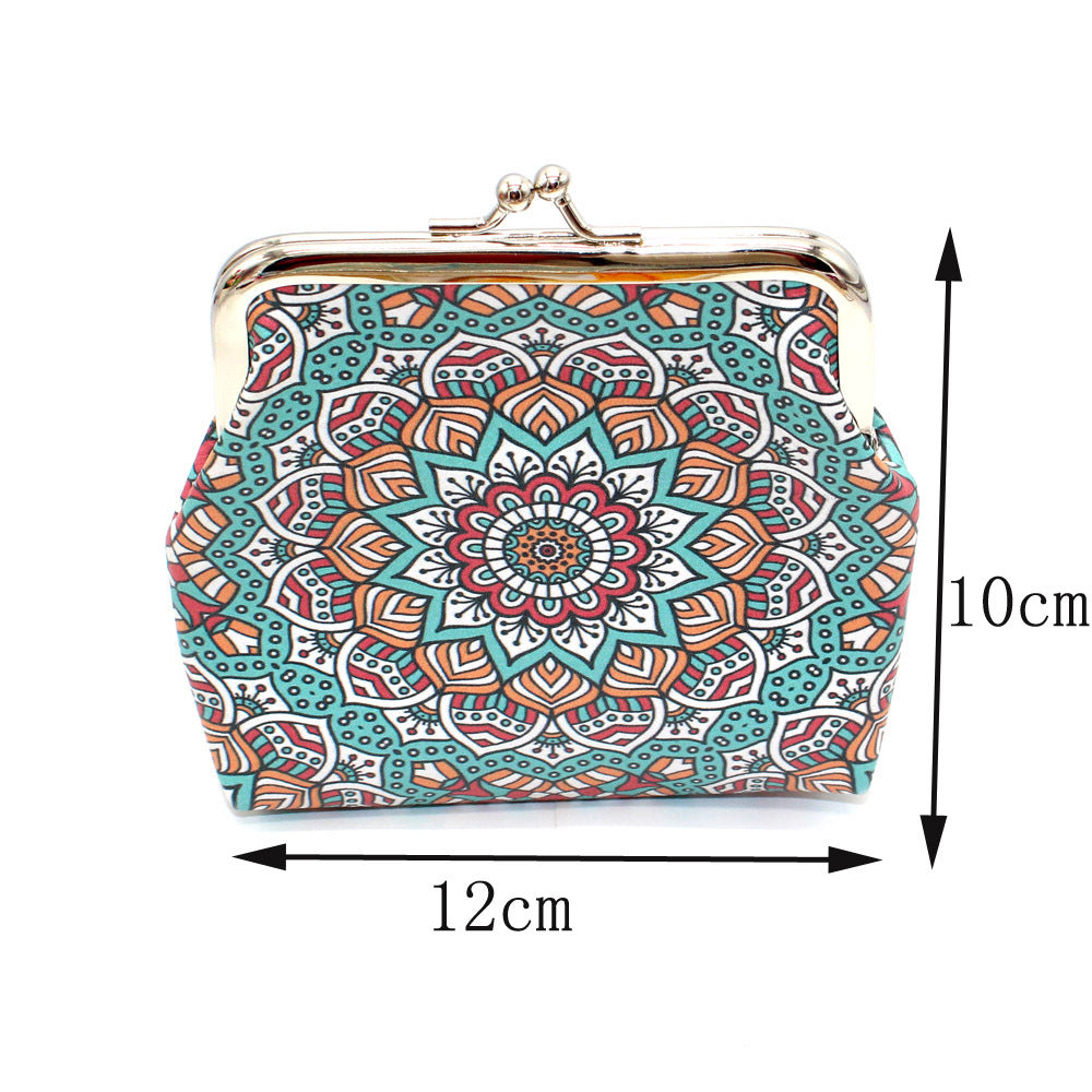New Ethnic Style Geometric Pattern Bank Coin Purses
