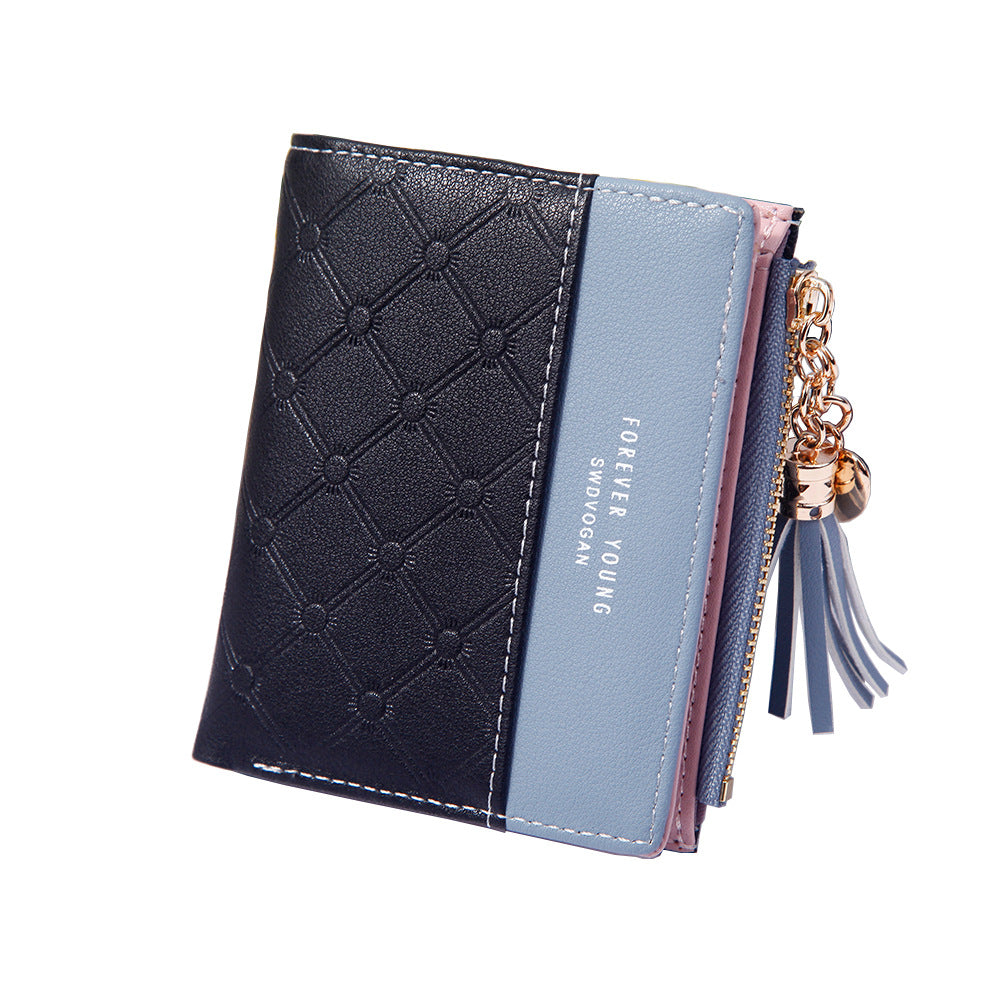 Classic Women's Fashion Fresh Zipper Short Ladies Wallet