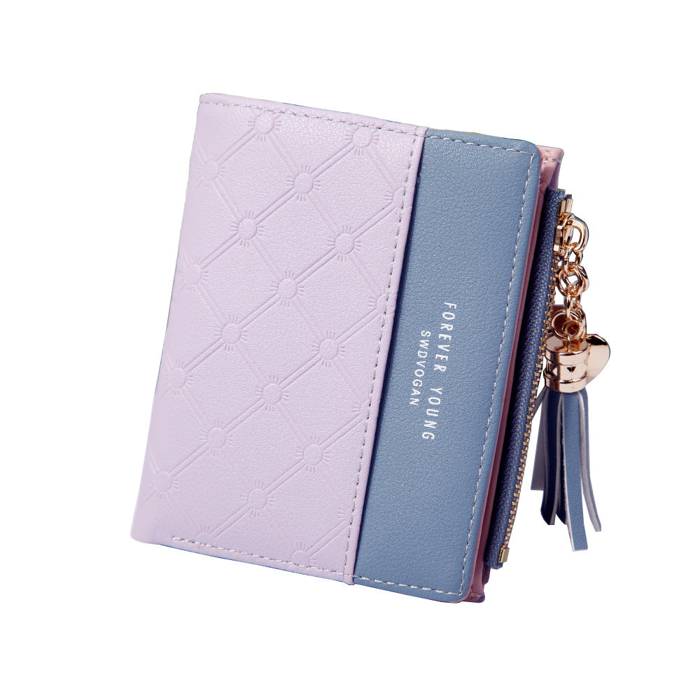 Classic Women's Fashion Fresh Zipper Short Ladies Wallet