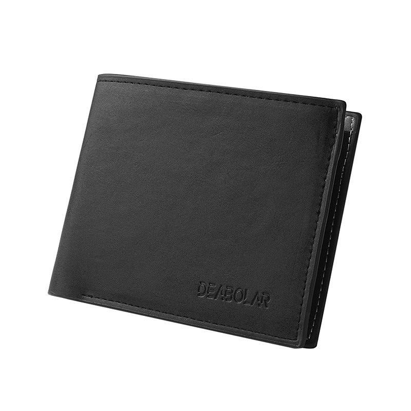 Men's Short Vintage Hinge Multiple Slots Zipper Men's Wallets