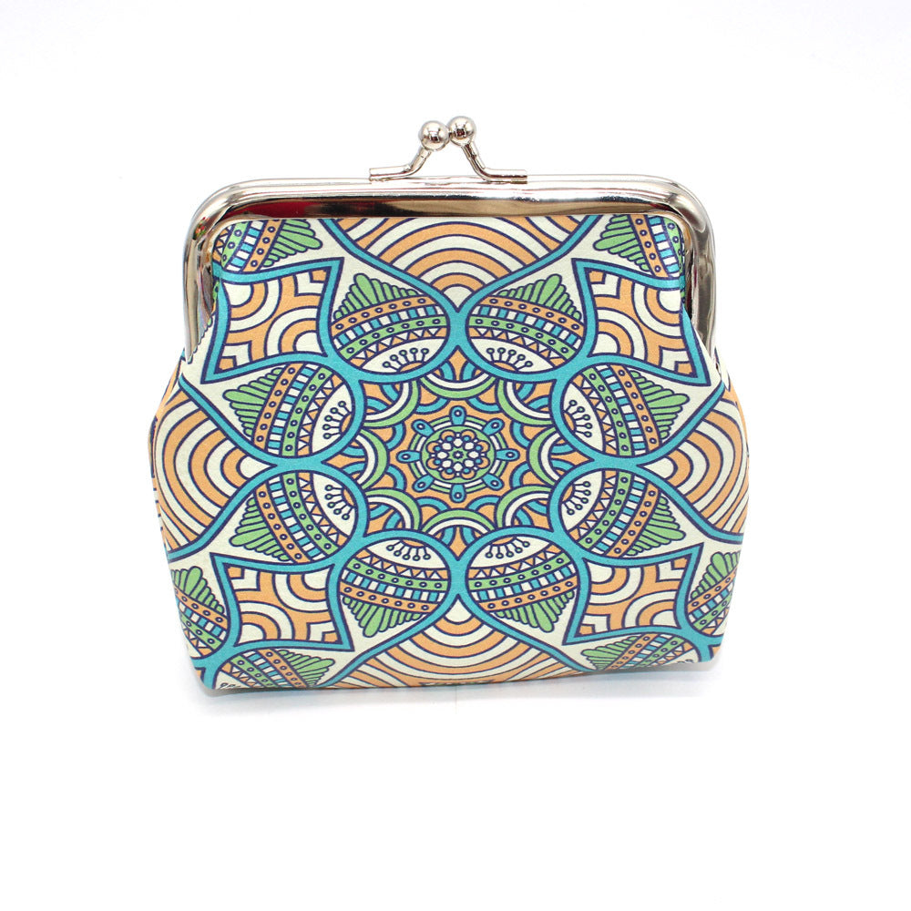 New Ethnic Style Geometric Pattern Bank Coin Purses
