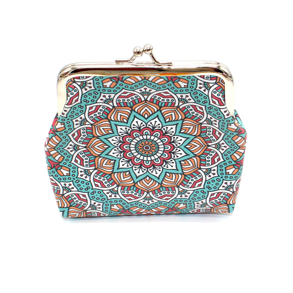 New Ethnic Style Geometric Pattern Bank Coin Purses
