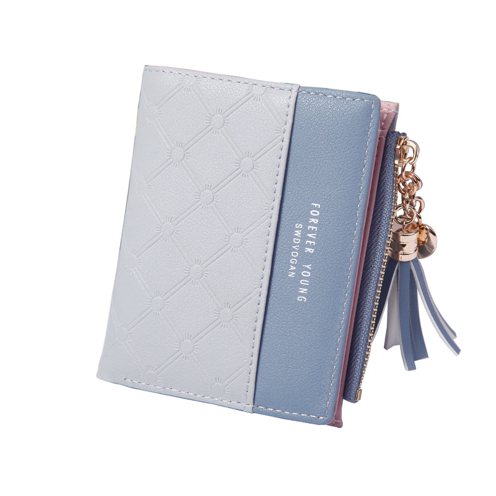 Classic Women's Fashion Fresh Zipper Short Ladies Wallet