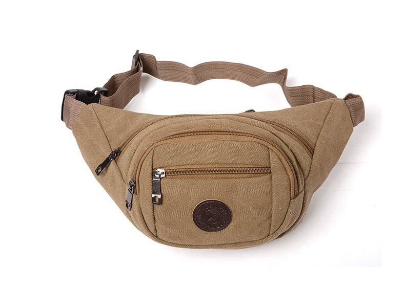Unisex Courier Business Checkout Canvas Large Men's Waist Packs