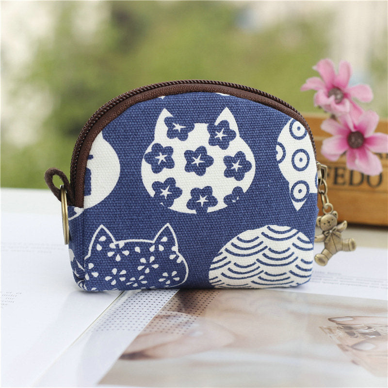 Classy Creative Shell Cloth Cute Storage Coin Purses