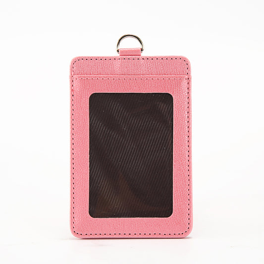 Work Imitation Leather Badge Permit Cover Card Holder
